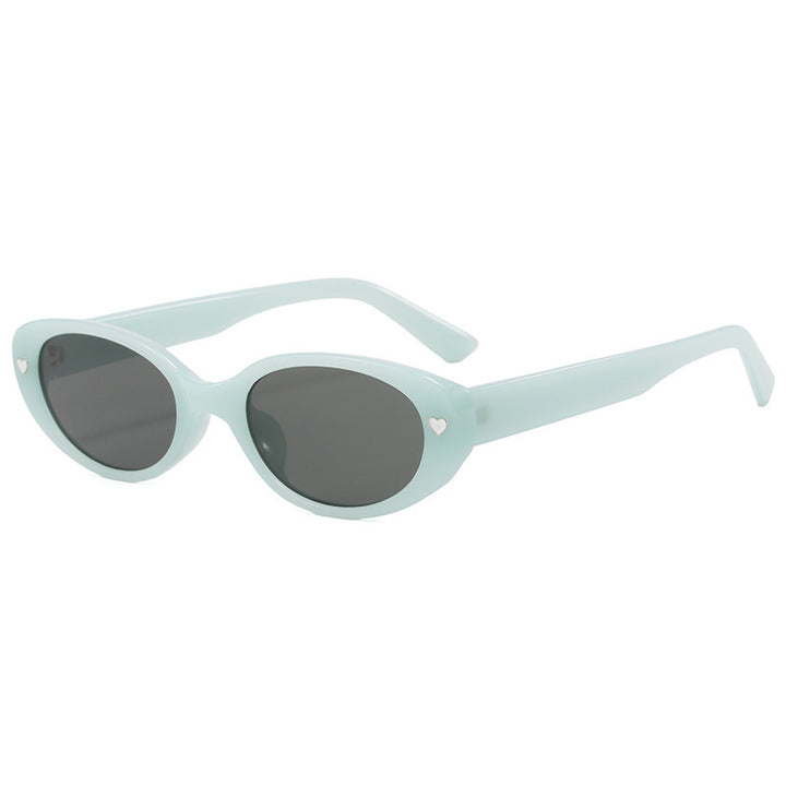 Chic Heart-Embellished Cat-Eye Sunglasses Kalsten