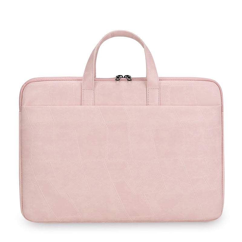 Premium Patchwork Leather Laptop Bag Kalsten