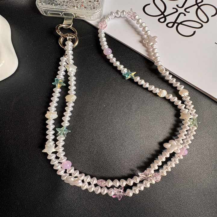 Elegant Pearl Beaded Eyewear Holder Kalsten