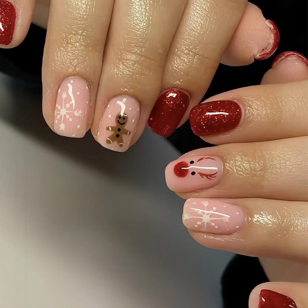 Festive Themed Press-On Nail Art Set Kalsten