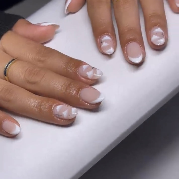Elegant Marble-Inspired Press-On Nails Kalsten