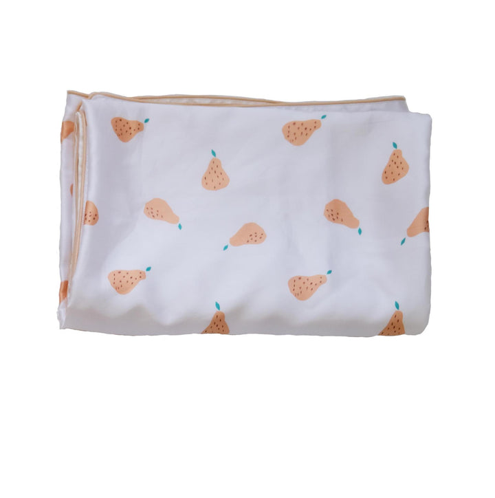 Cozy baby/kids blanket made of soft microfiber with cheerful banana print