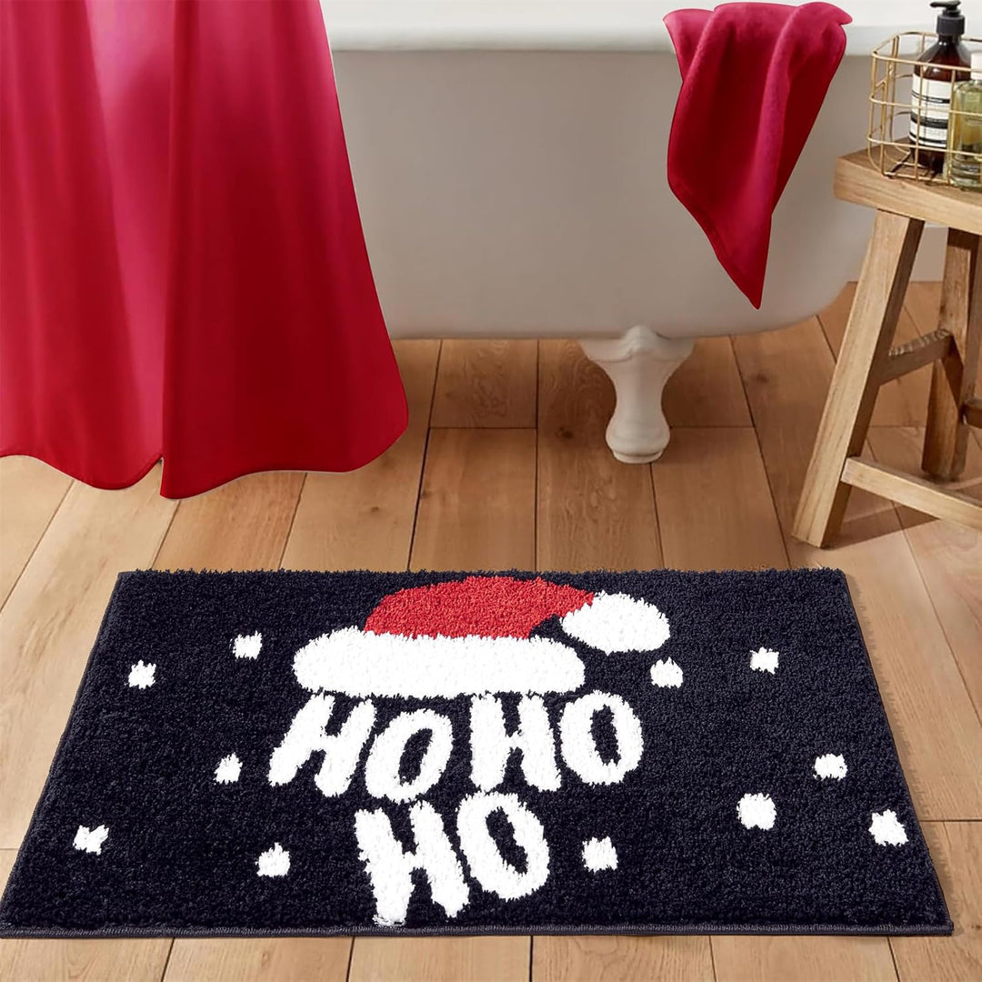 Plush Polka Dot Bath Mat Kalsten