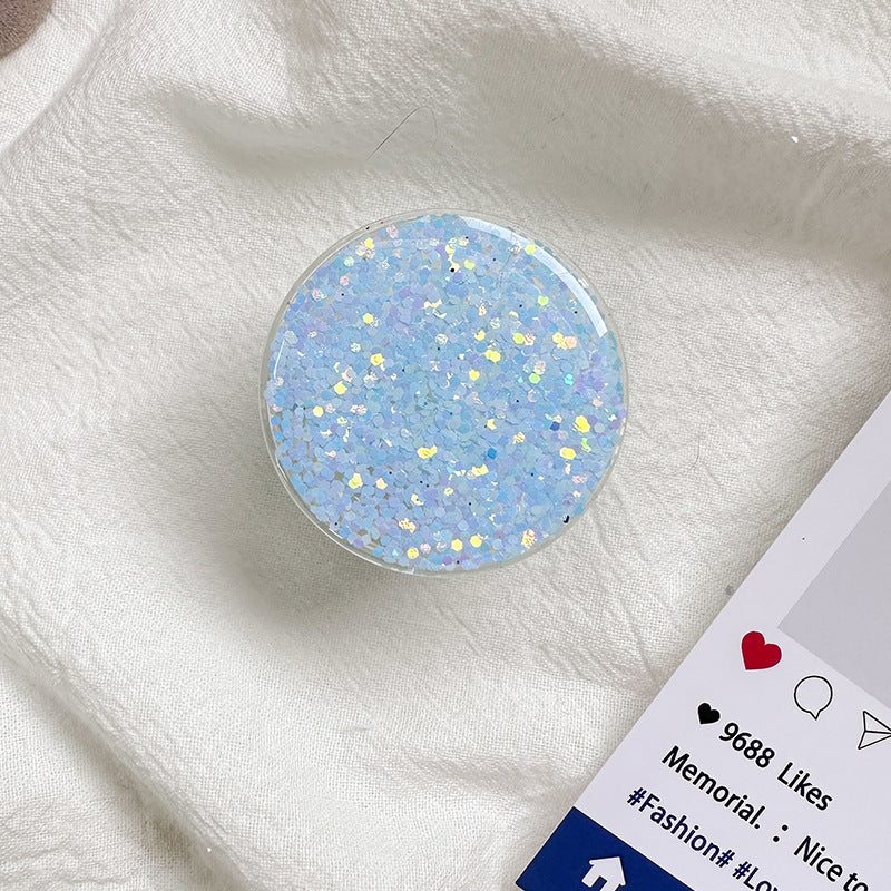 Sparkly Resin Phone Holder And Stand With Full Rotation Base