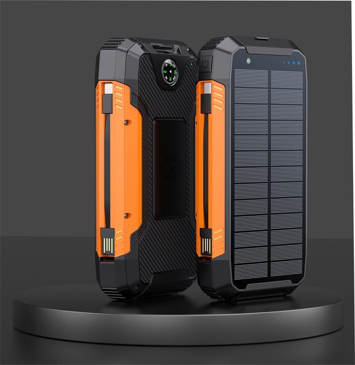 Robust Solar Powerbank with Integrated Compass and LED Lighting Kalsten