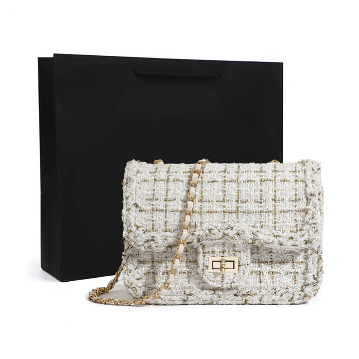 Elegant Tweed Crossbody Bag Kalsten