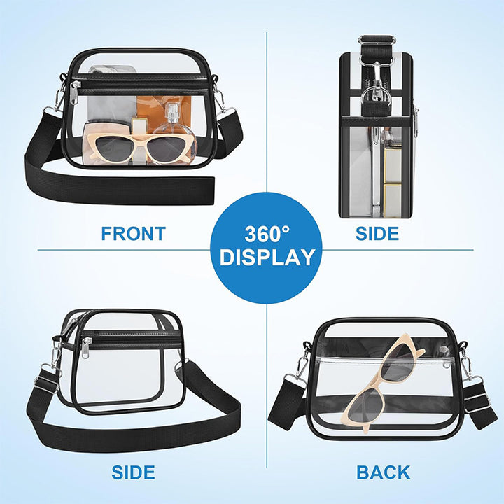 Transparent shoulder bag with versatile compartments Kalsten