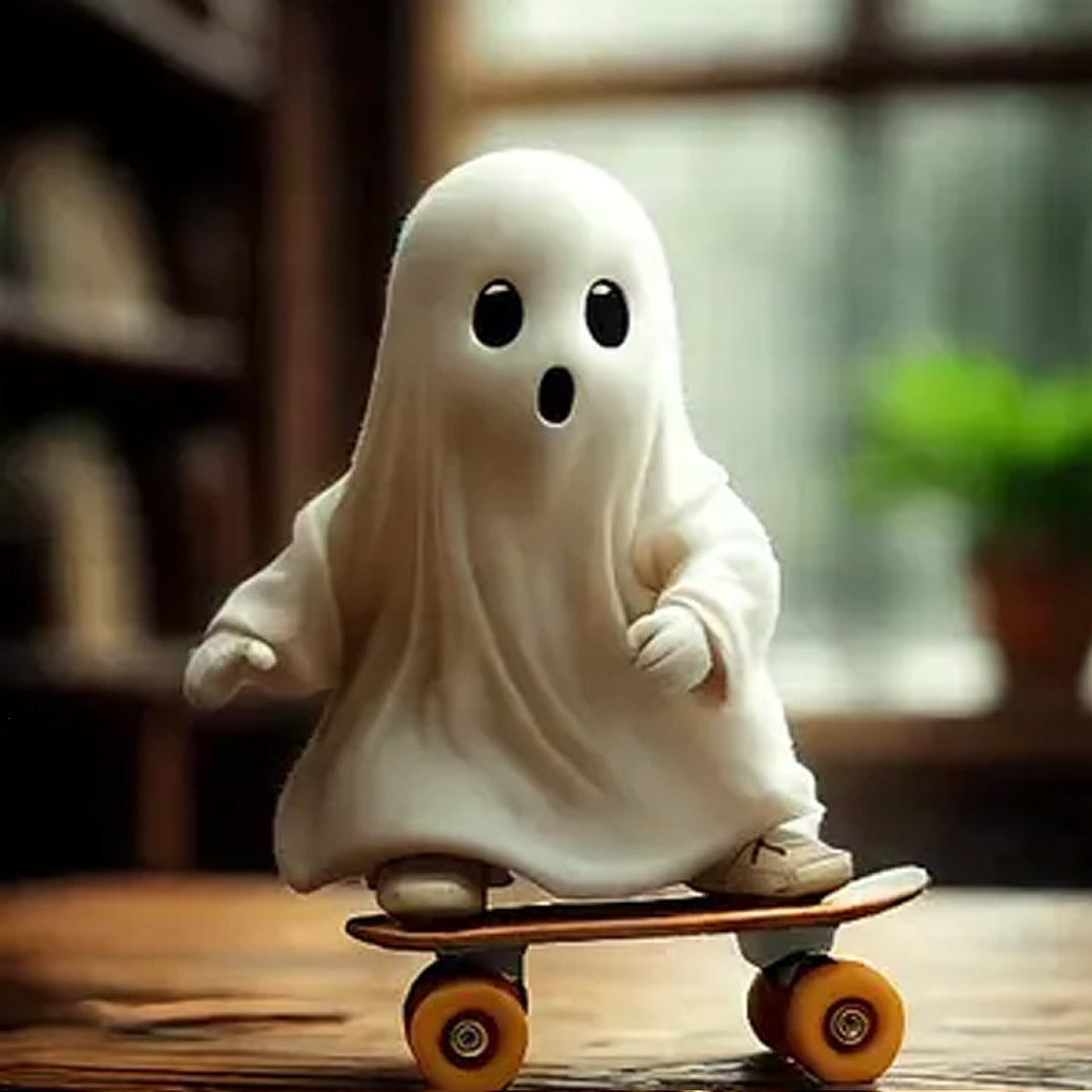 Decorative skateboard ghost figure Kalsten