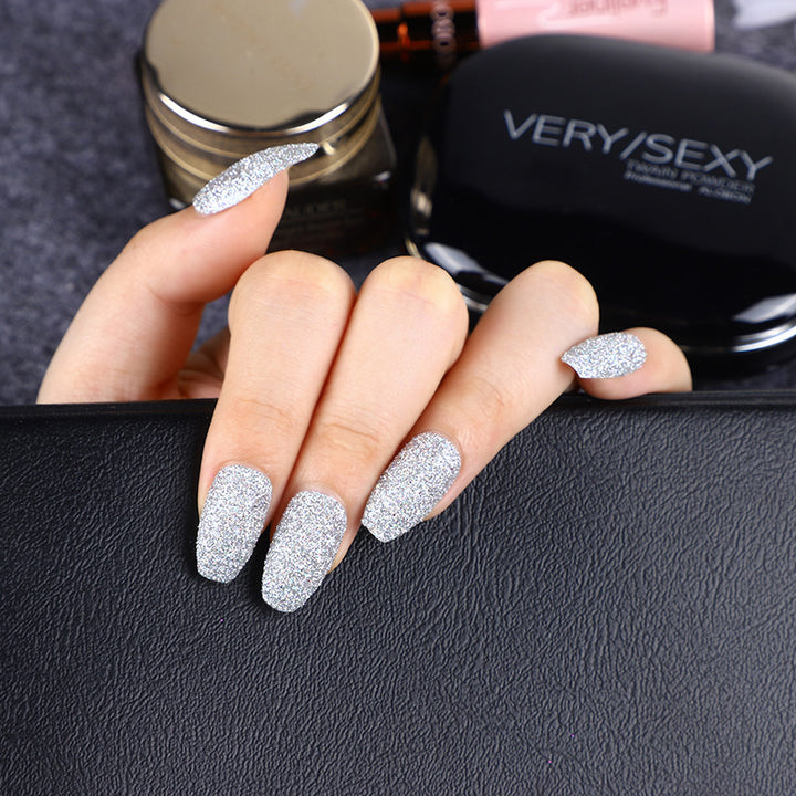 Glittering artificial nails in modern design Kalsten