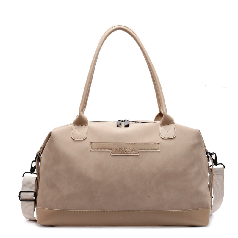 Elegant Leather Travel Duffle