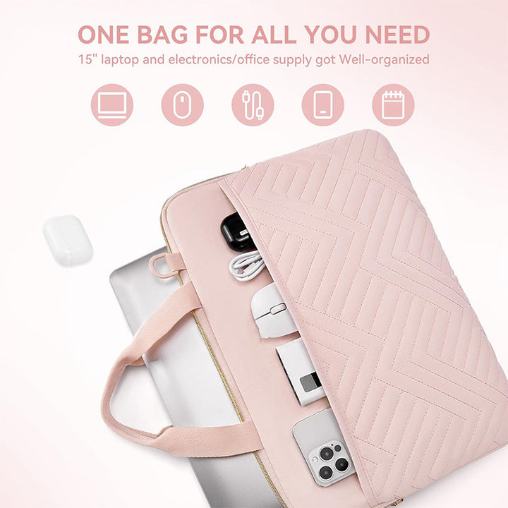 Padded Laptop Sleeve with Removable Shoulder Strap Kalsten
