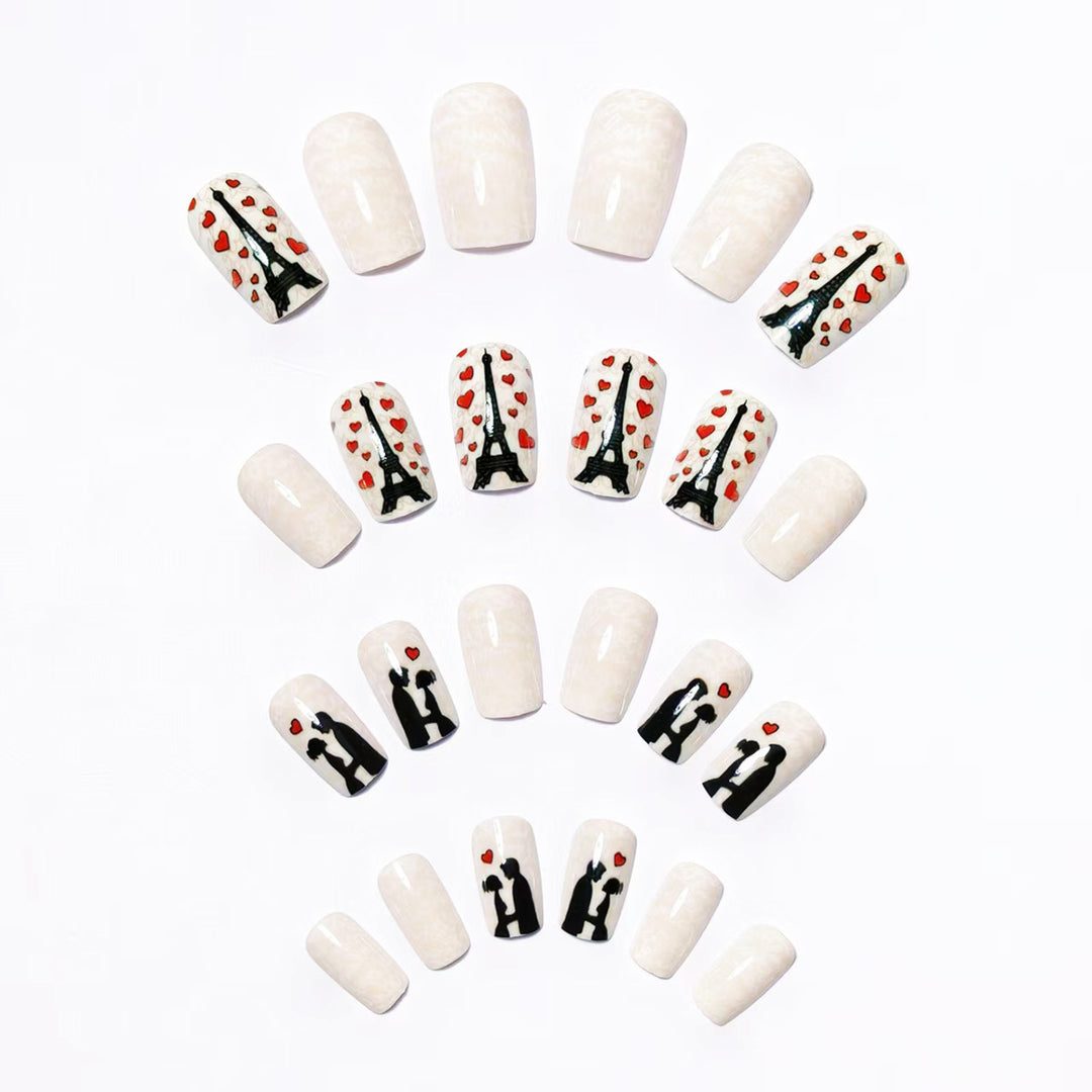 Romantic Parisian-Inspired Nail Art Kalsten