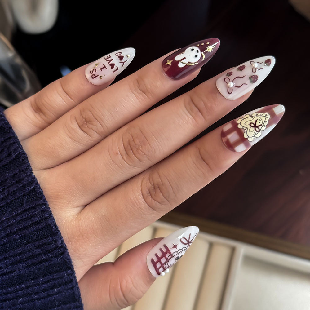 Whimsical Cartoon Press-On Nails Kalsten