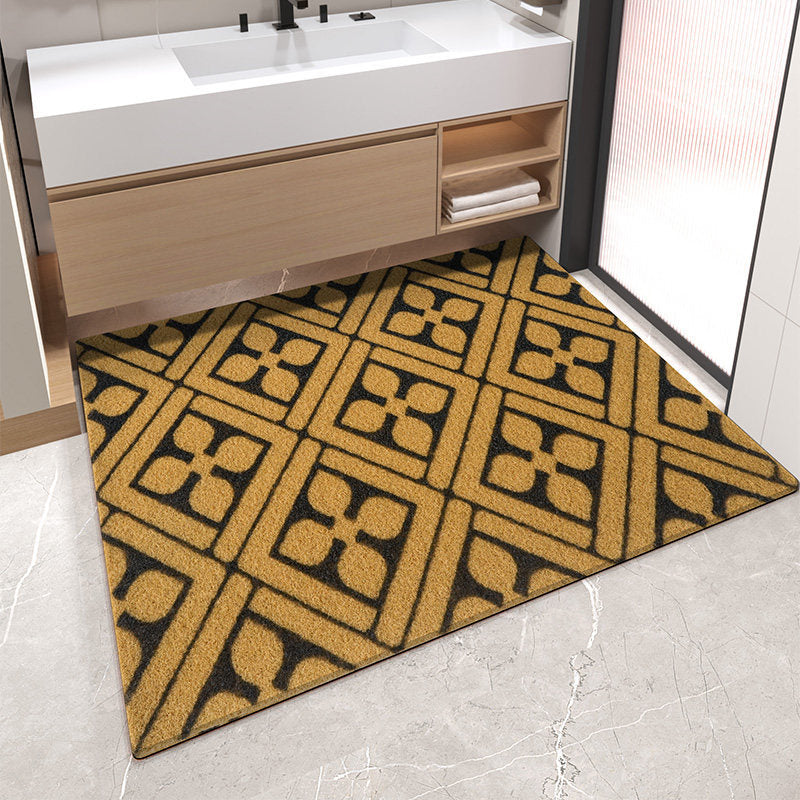 Decorative Stripe Pattern Bath Mat Kalsten