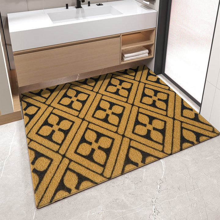 Decorative Stripe Pattern Bath Mat Kalsten