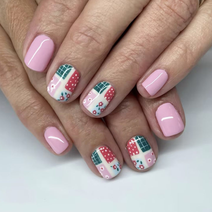 Artistic Patchwork Nail Art Kalsten