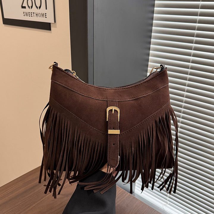 WoSuede Fringe Crossbody Bag Kalsten