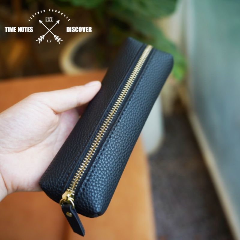 Leather Zip Pencil Case