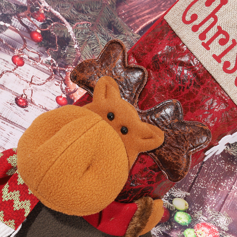 Cute Christmas stocking with snowman motif Kalsten