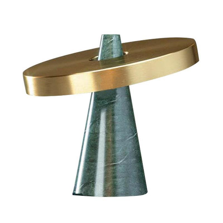 Artistic Marble and Brass Accent Table