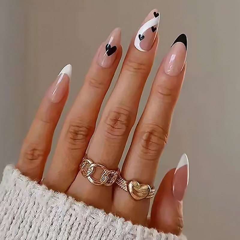 Artificial nails with floral minimalism Kalsten