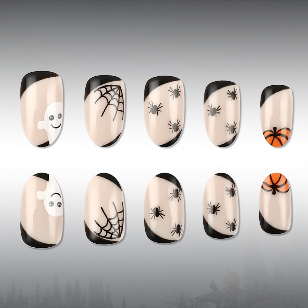 Halloween-Themed Nail Art Design Kalsten