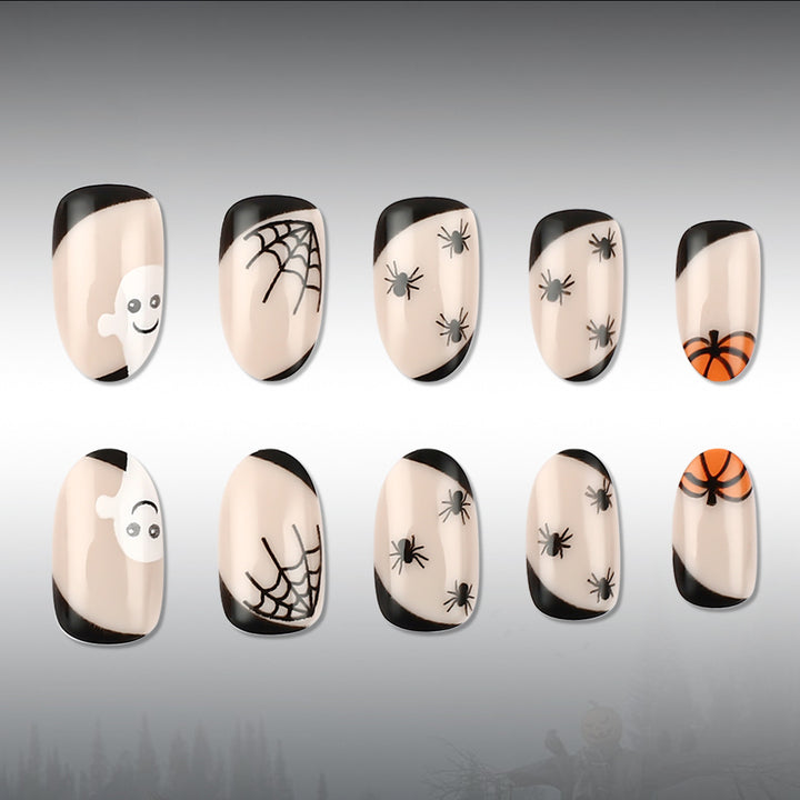 Halloween-Themed Nail Art Design Kalsten