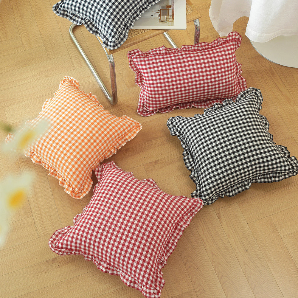 Decorative Ruffled Throw Pillows