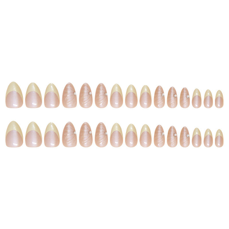 Artistic Shell-Crafted Press-On Nail Extensions Kalsten