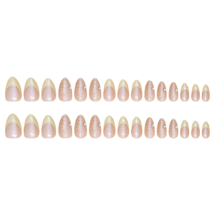 Artistic Shell-Crafted Press-On Nail Extensions Kalsten