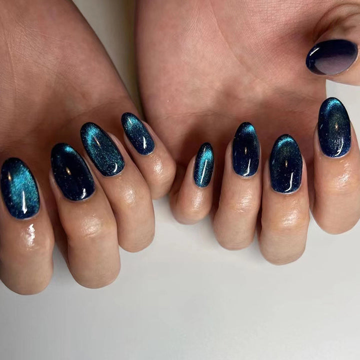 Glittery Gel Nail Art Extensions Kalsten
