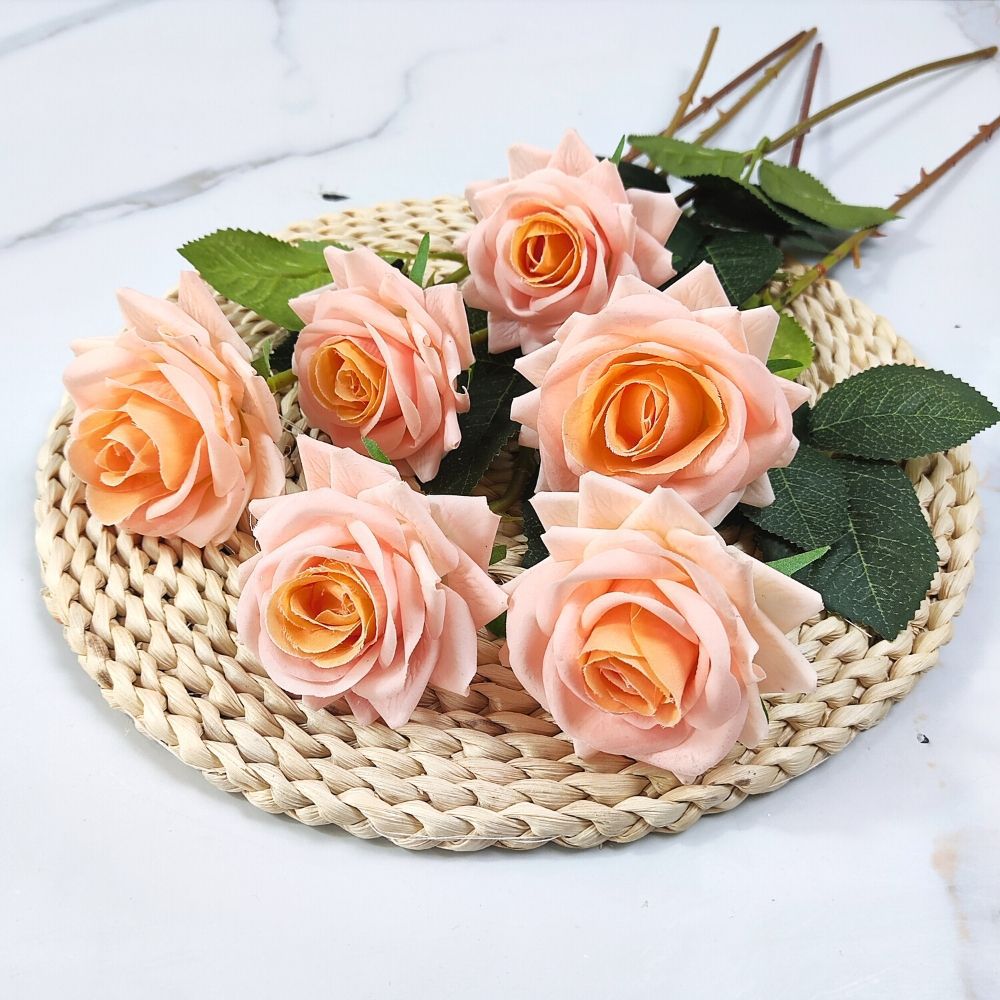 Artificial Floral Rose Stem Bouquet