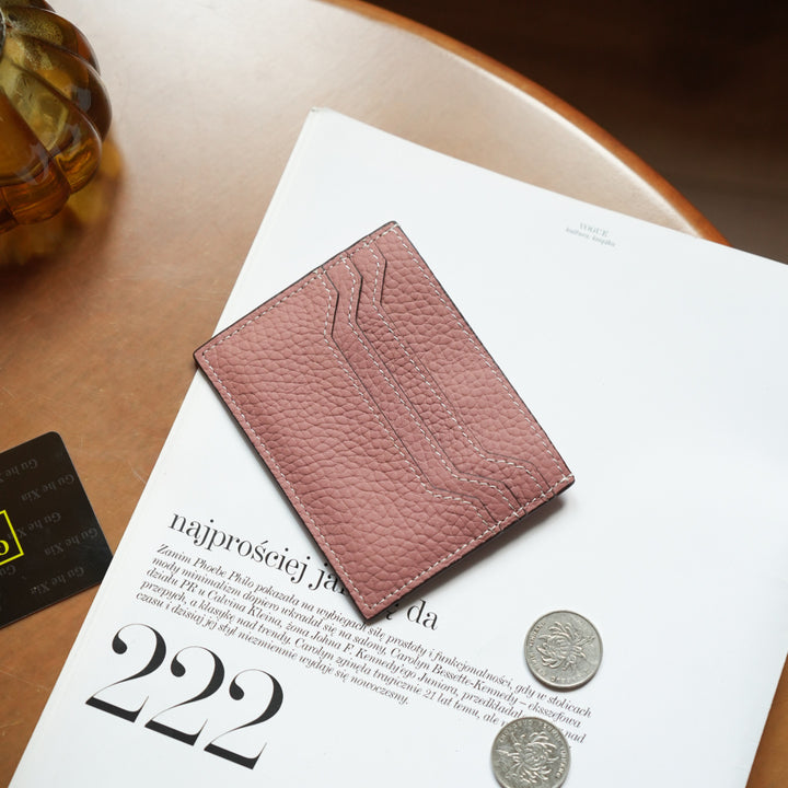 Textured Leather Card Holder