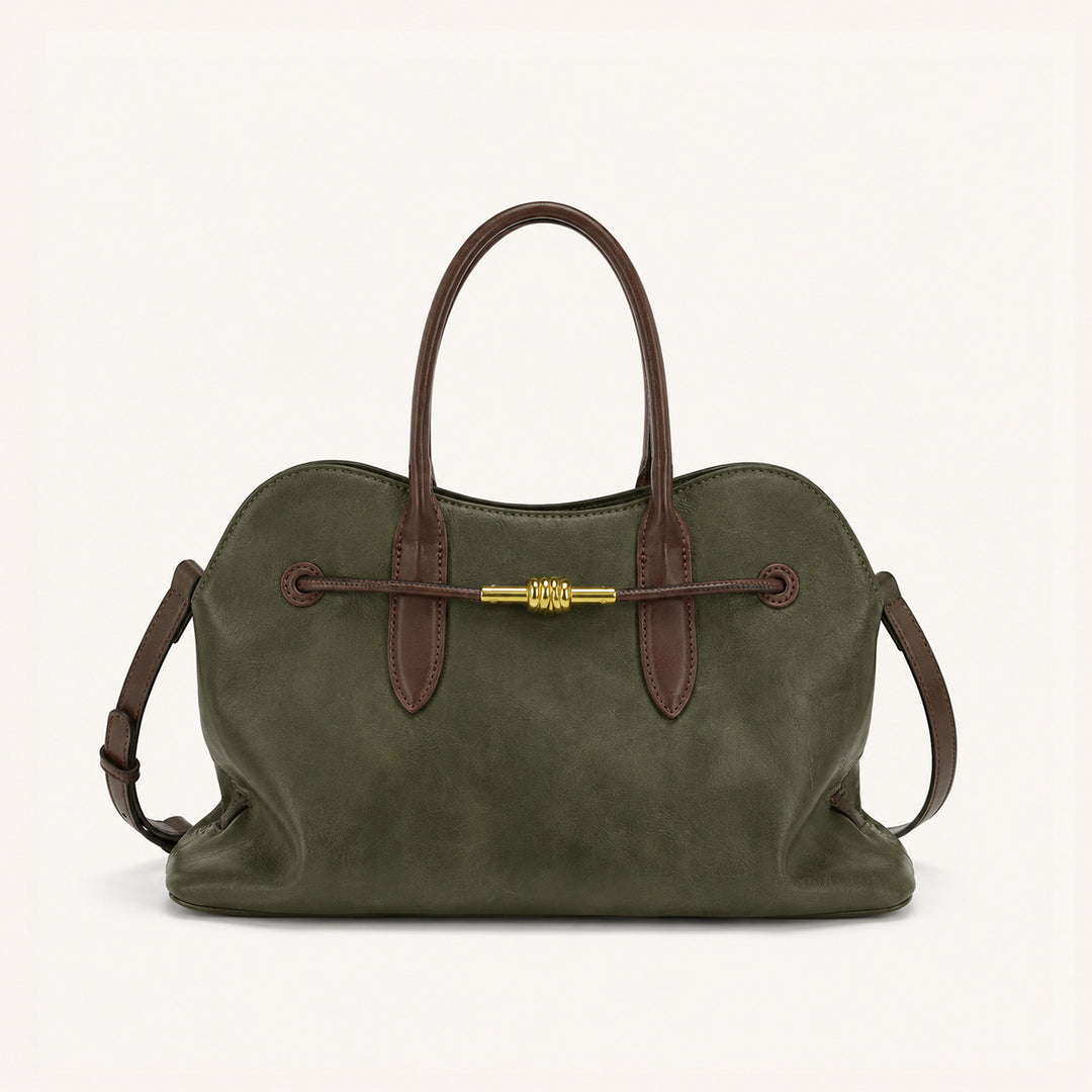 Accented Leather Handbag