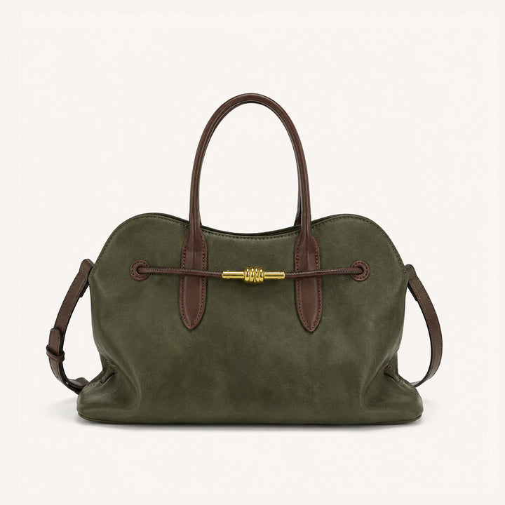 Accented Leather Handbag