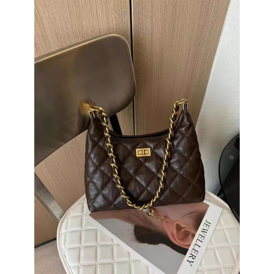 Elegant Quilted Shoulder Bag Kalsten