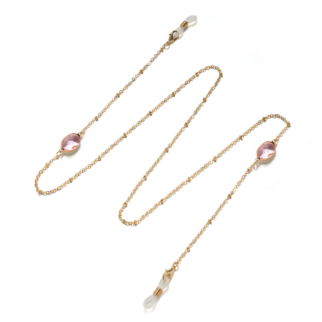 Chic Gemstone-Accented Eyewear Chain Kalsten