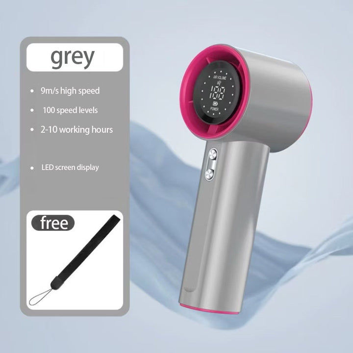 Unisex nan compact cordless high speed digital display hair dryer with adjustable speed and long lasting battery Kalsten