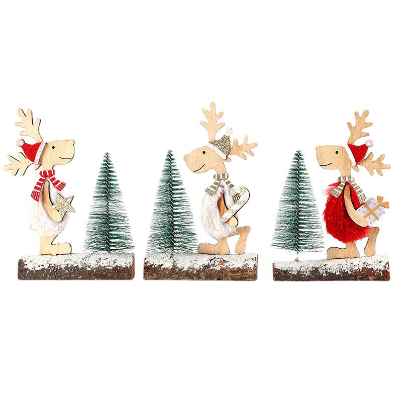 Decorative Wooden Reindeer Figurine Kalsten