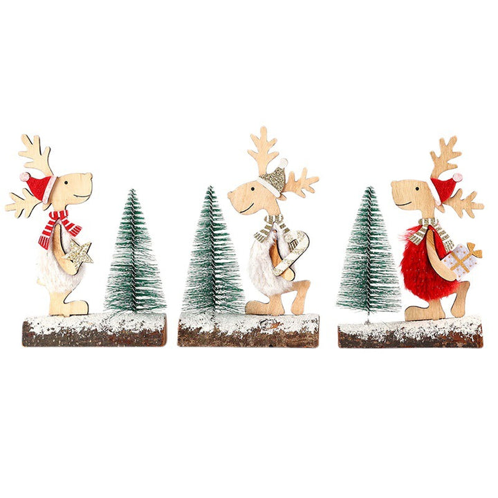 Decorative Wooden Reindeer Figurine Kalsten
