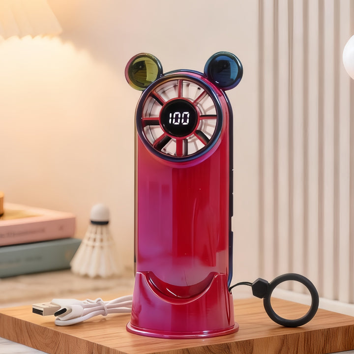 Women Portable USB Fan with multifunctional digital control Kalsten