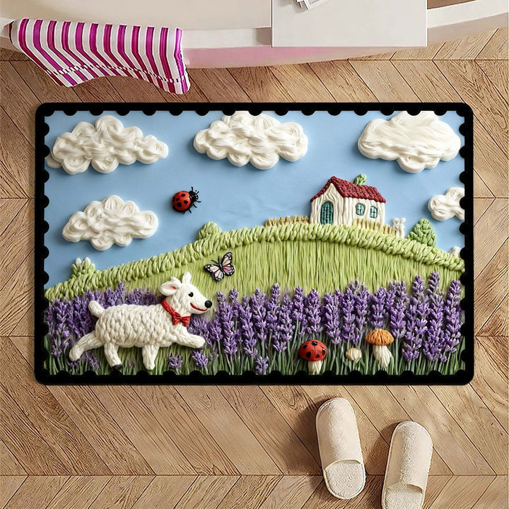Cartoon Animal-Themed Bath Mat