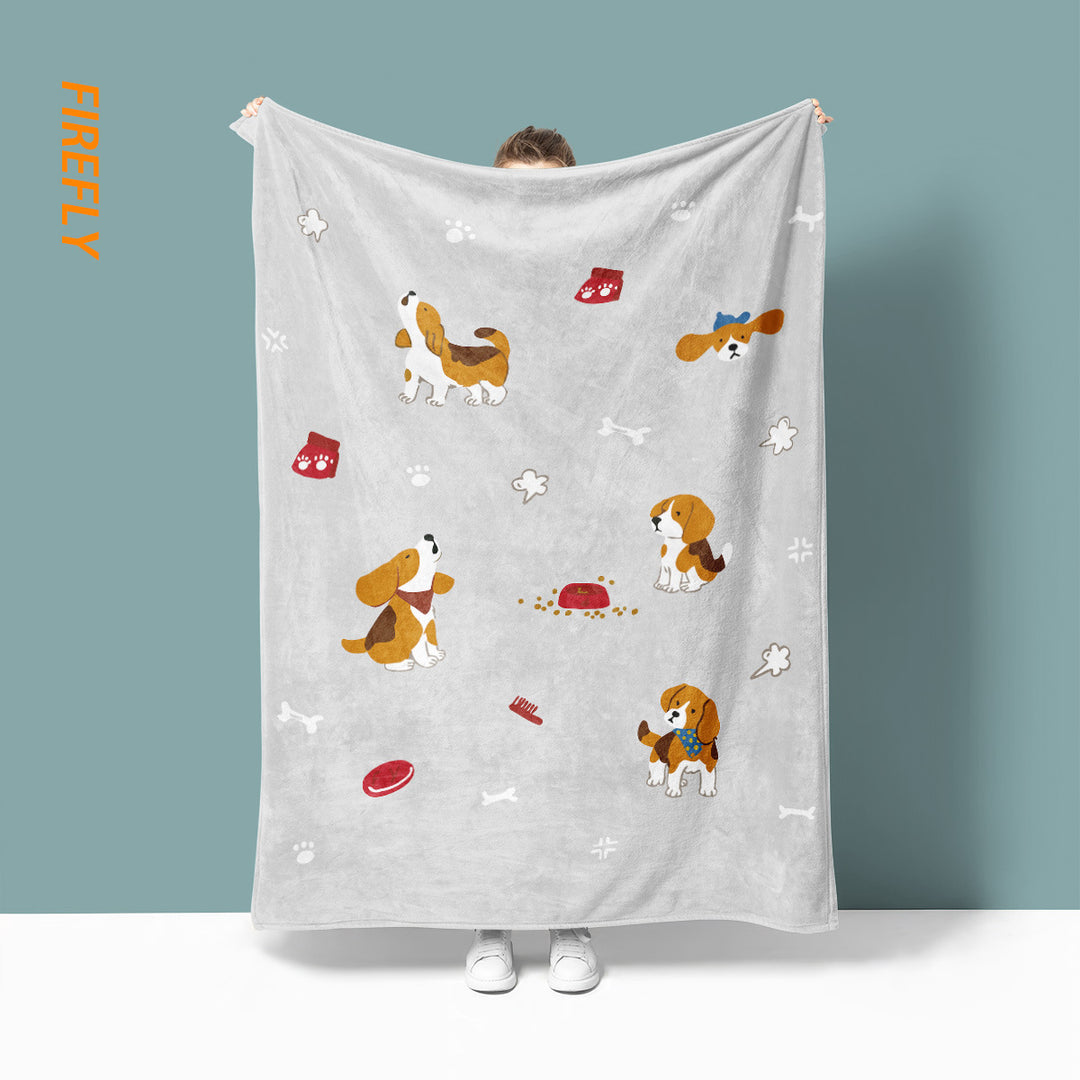Fun Cartoon-Themed Throw Blanket