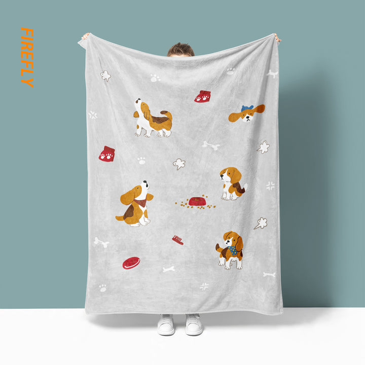 Fun Cartoon-Themed Throw Blanket
