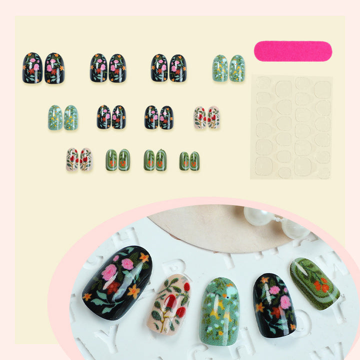 Floral Design Press-On Nail Art Kit Kalsten