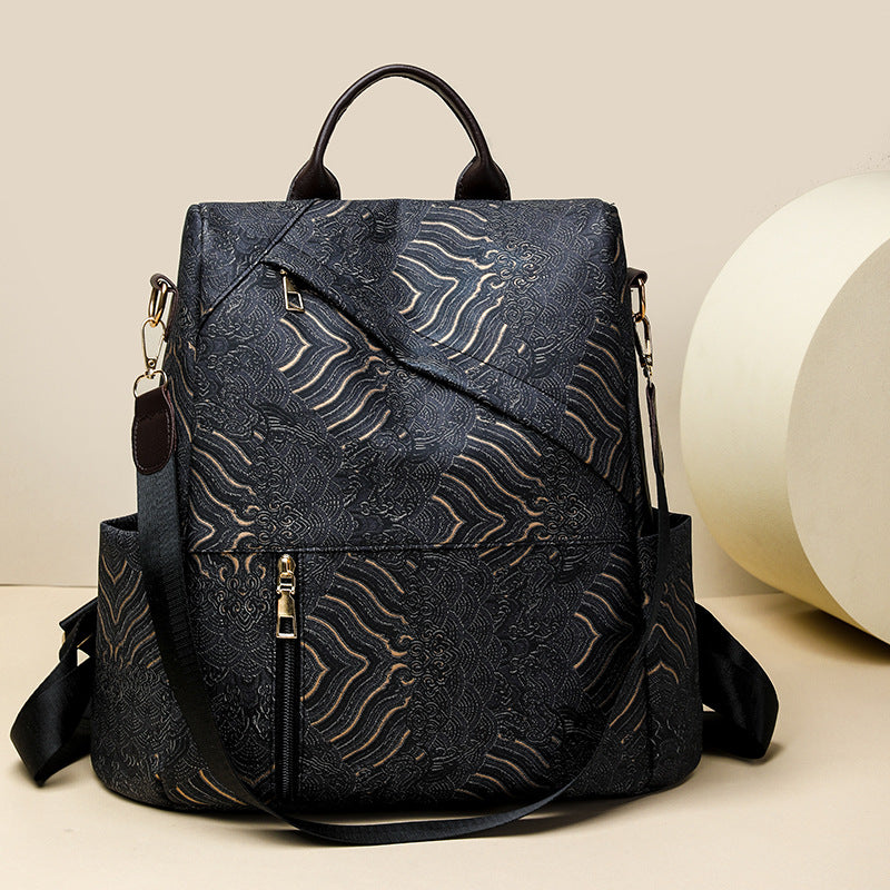 Chic Patterned Travel Backpack Kalsten