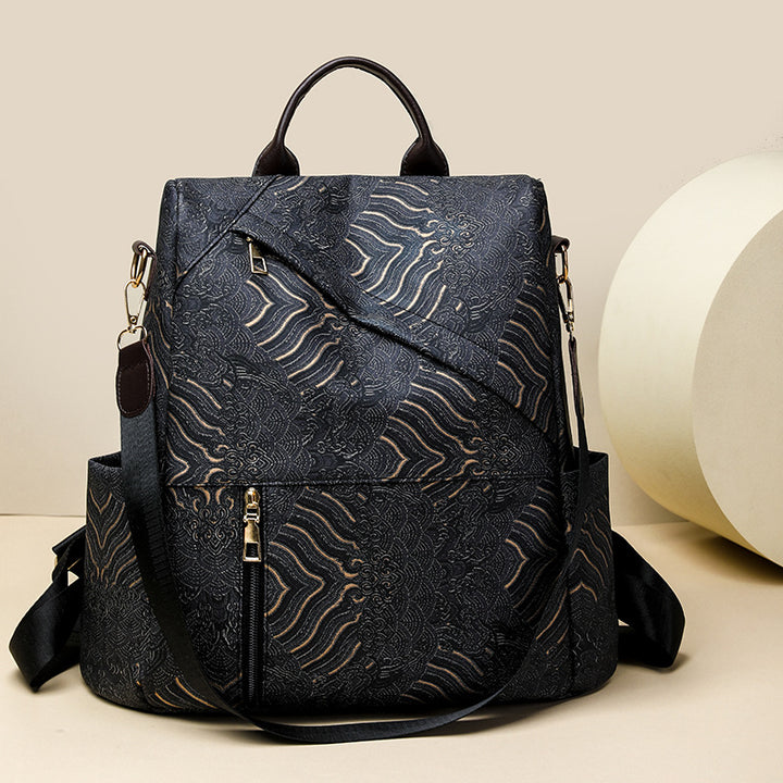 Chic Patterned Travel Backpack Kalsten