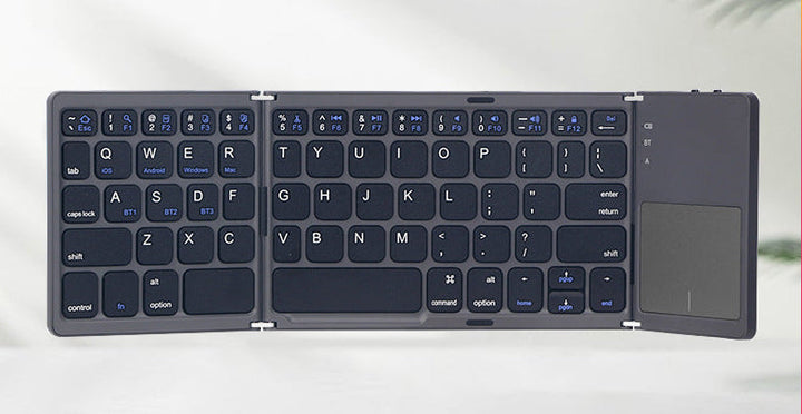 Ultra-Slim Foldable Bluetooth Keyboard with Touchpad Kalsten
