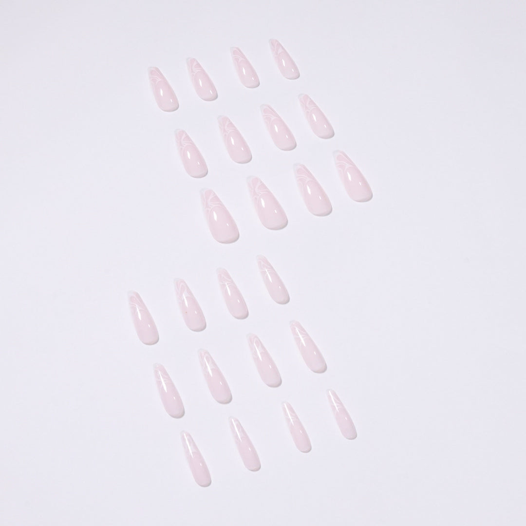 Artistic Nail Extensions with Elegant Fluid Design Kalsten