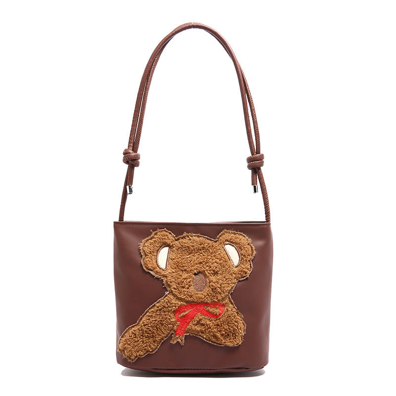 WoCute Teddy Bear Patch Handbag Kalsten